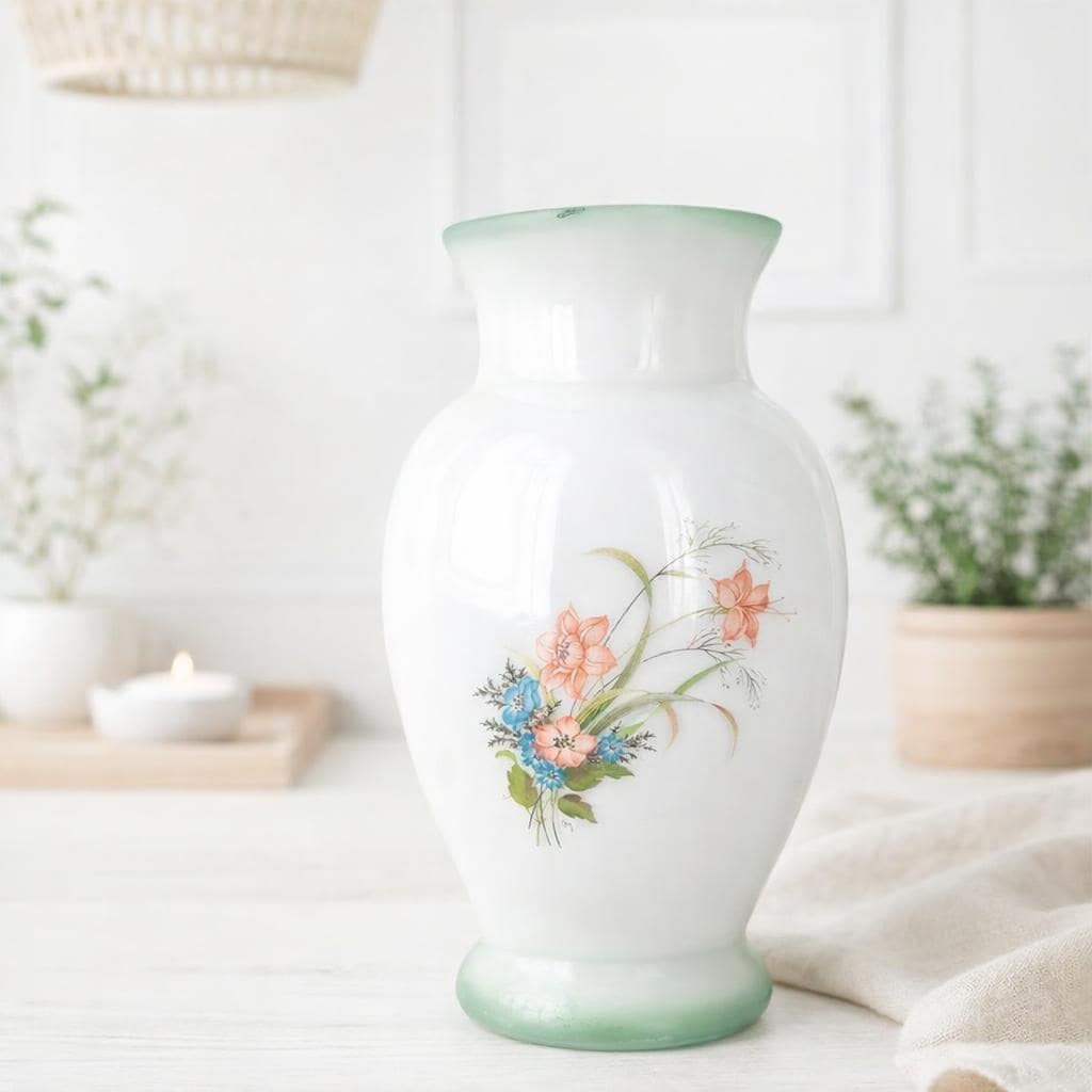 Antique French Opaline Vase - Etsy