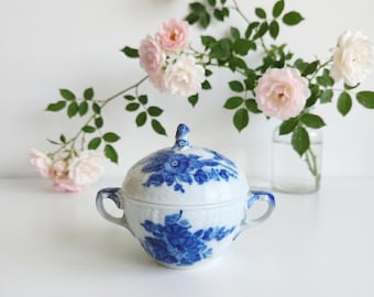 Royal Copenhagen Blue Flower #1680, Porcelain Sugar Bowl