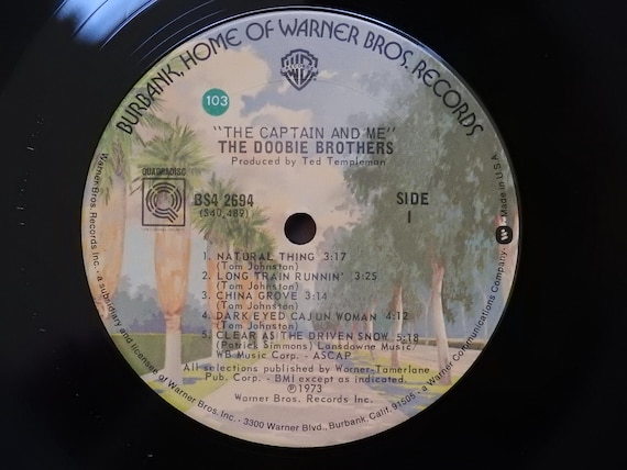Vintage 1973 Vinyl Album the Doobie Brothers & the Captain and Me