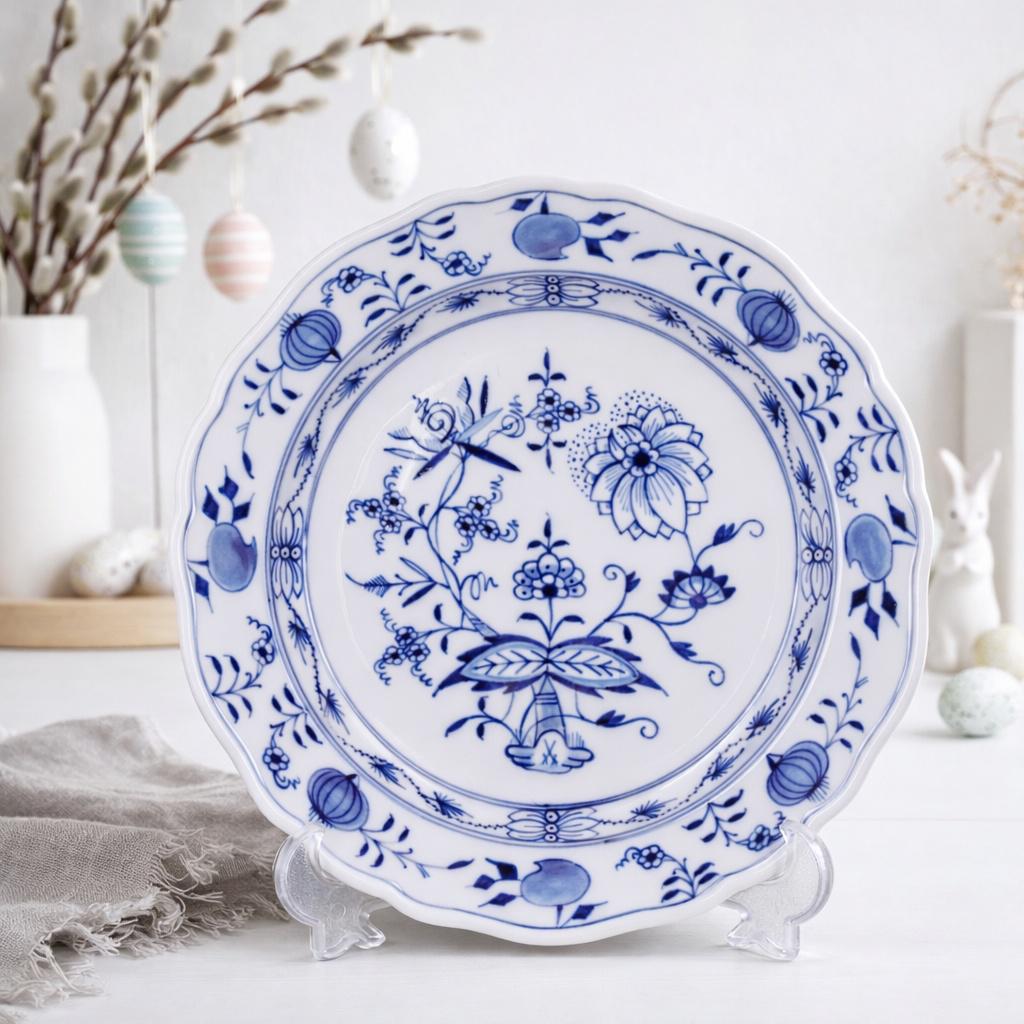 Rare Meissen Blue Onion Dinner Plate – 25 Cm, 1950s, Vintage