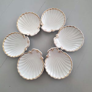 アンティーク C. Tielsch オイスター プレート 6 枚セット |ヴァルデン