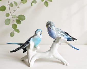 鳥　磁器　置物　ビスタ・アレグレVista Alegre ヴィスタ・アレグレ ポルトガル磁器製鳥の置物 - 手描きのマルチカラー