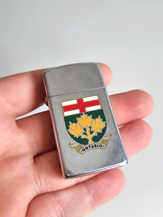 Vintage Zippo Lighter – Canadian Series Ontario – 1950–1990