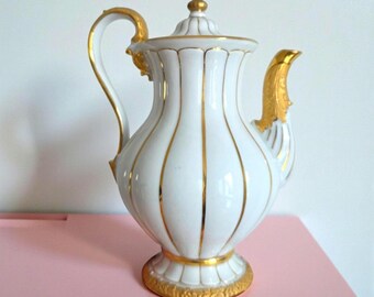 Meissen X-form Chocolate Pot – 1900s Antique Porcelain - Etsy