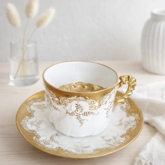 Limoges Maison Londe Cup and Saucer – Victor Hugo Connection