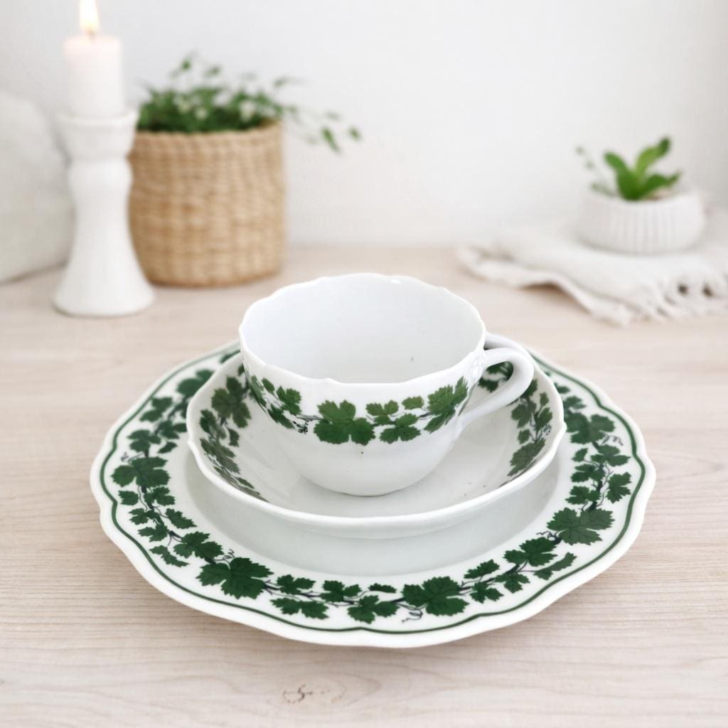 Meissen Grnes Napoleon-Efeu-Demitasse-Set aus den 1920er Jahren - Etsy.de