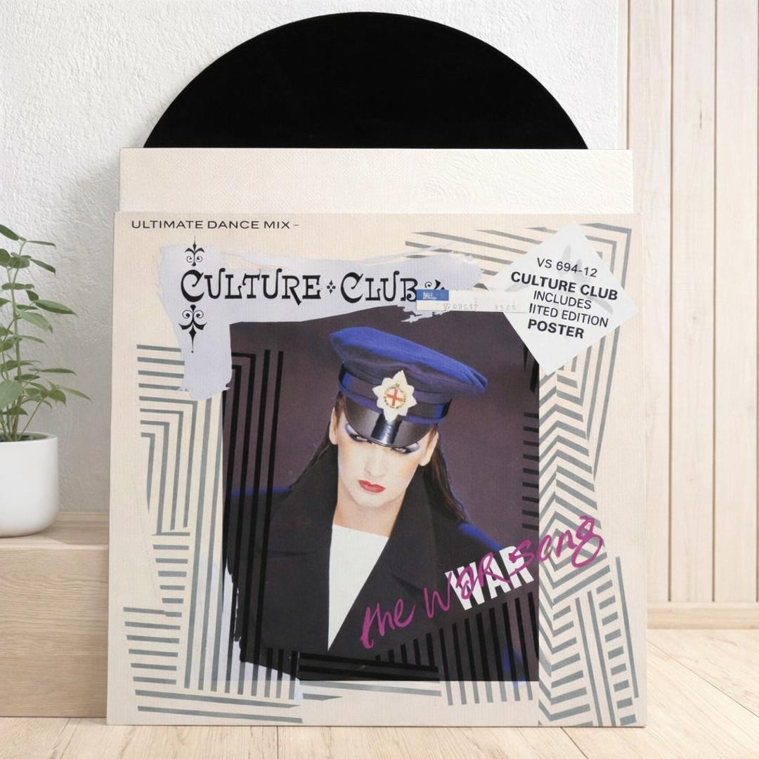 Vintage 1984 Vinyl Album Culture Club the War Song Ultimate Dance Mix ...