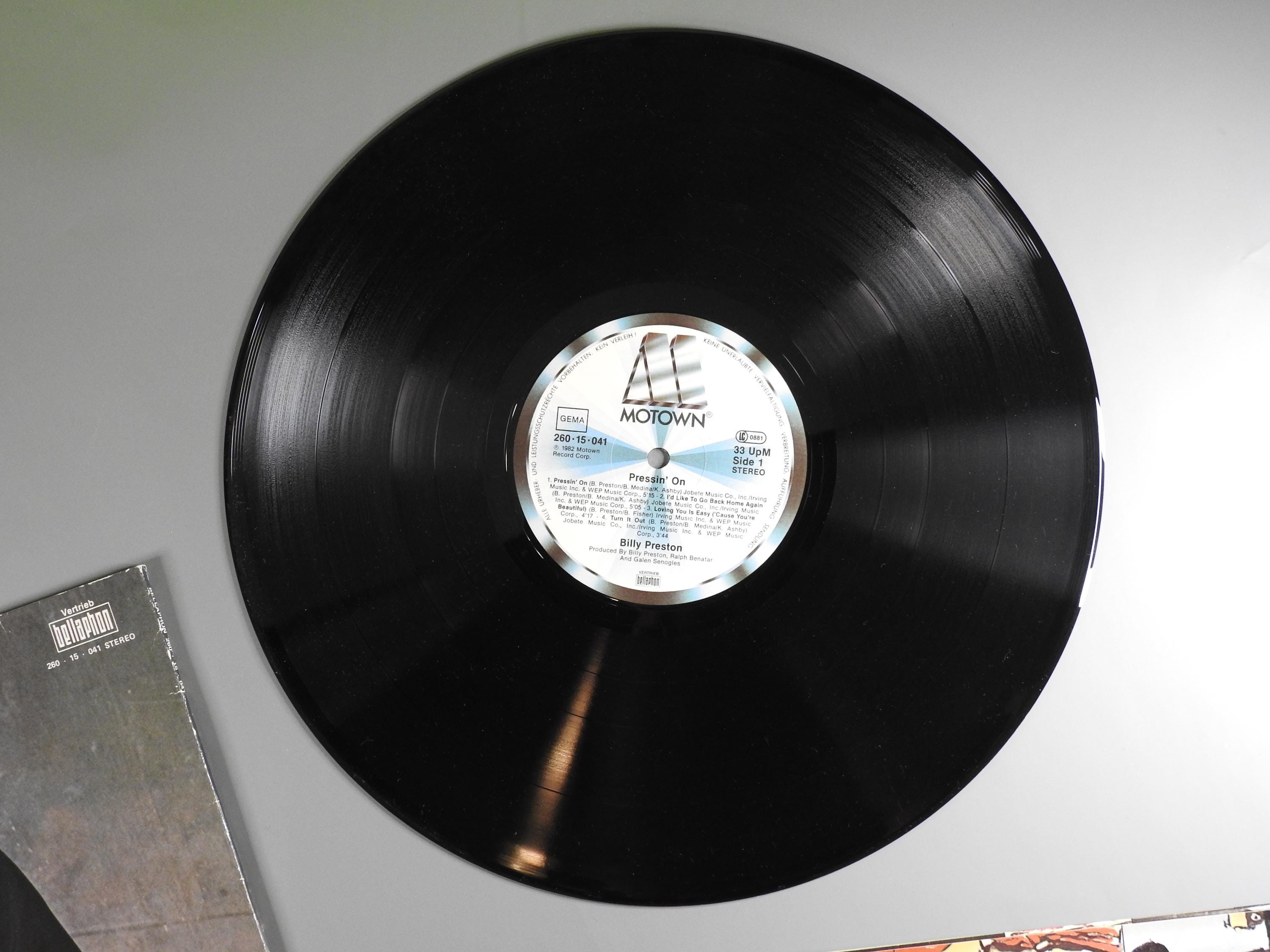 Vintage 1982 Vinyl Album Billy Preston Pressin' on Motown 260 15