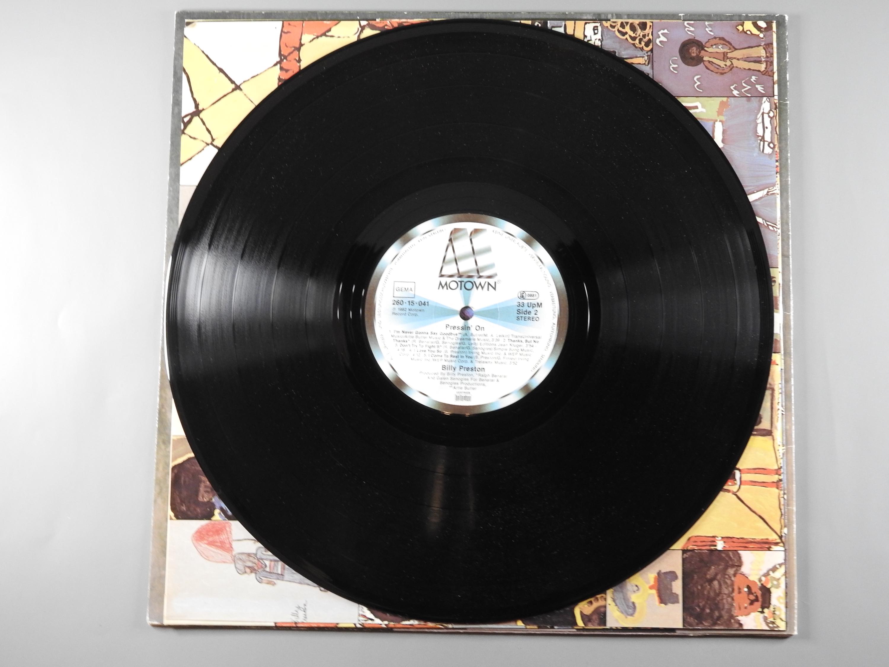 Vintage 1982 Vinyl Album Billy Preston Pressin' on Motown 260 15