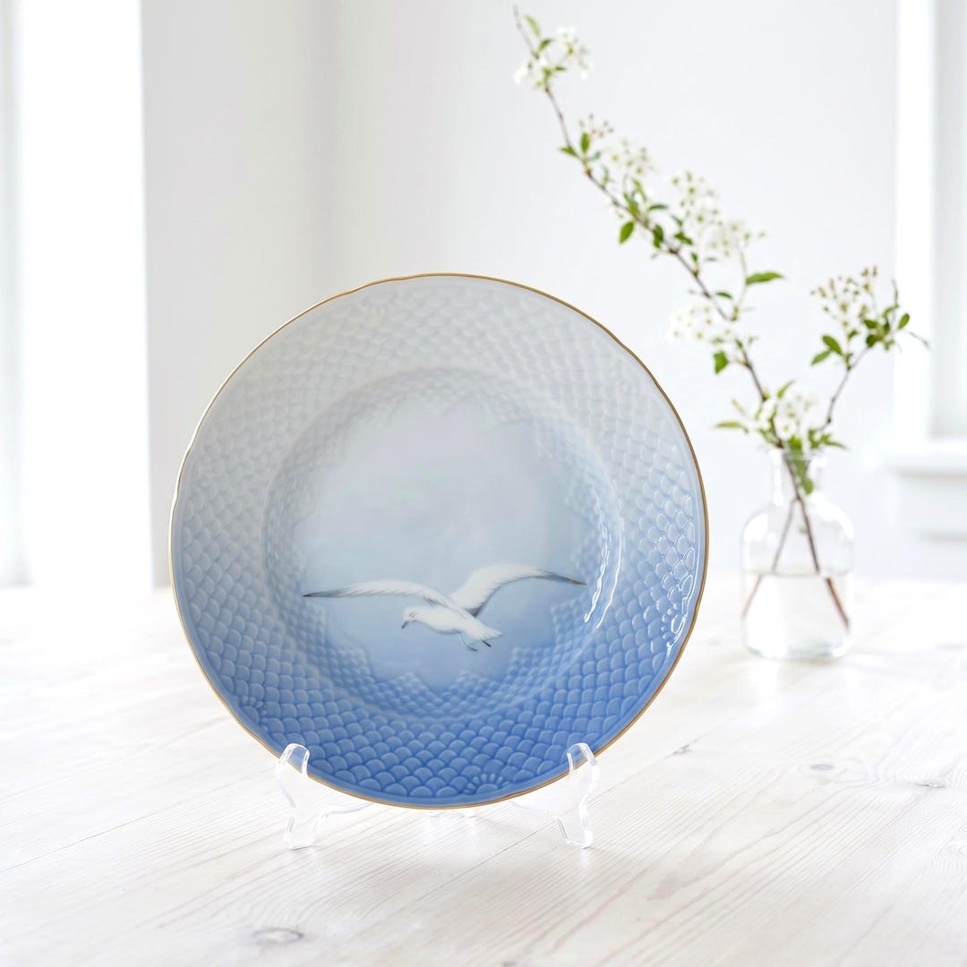 Bing Grondahl Seagull Plate 21.5 Cm Vintage Danish Porcelain - Etsy