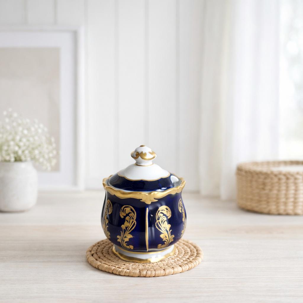 Dresden 花柄陶磁器小物入れ ボンボニエール Dresden 花柄陶磁器小物