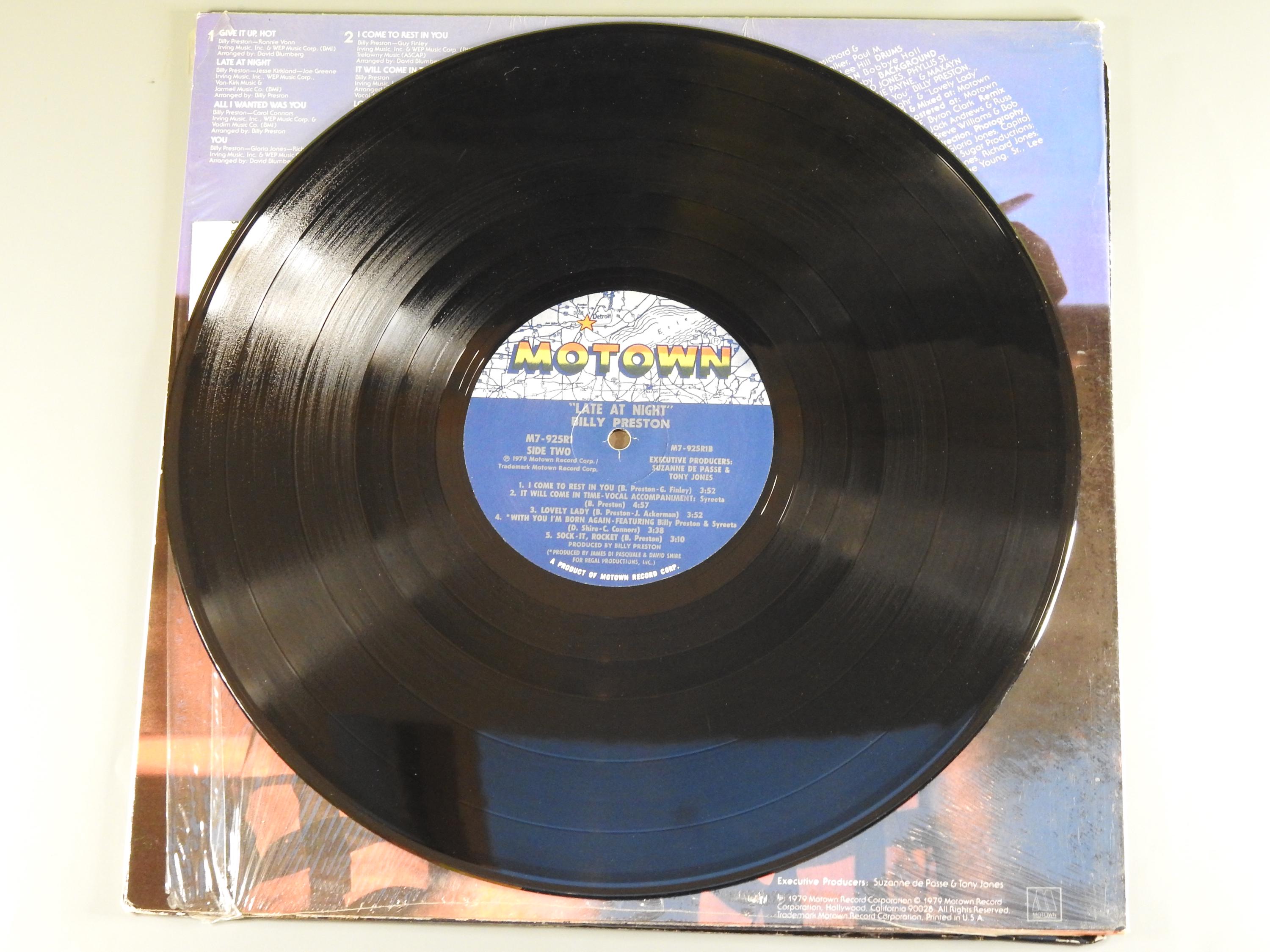 Vintage 1979 Vinyl Album BILLY PRESTON 'late at Night' Motown – M7