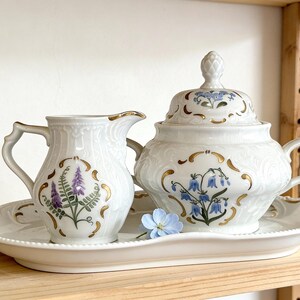 Service à Café Royal RC En Porcelaine - Théière, Pot à Lait, Sucrier, Occasion En Très Bon état
