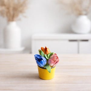 Aynsley Flower Figurine 1960s Porcelain Floral Miniature, Vintage Table Decoration England