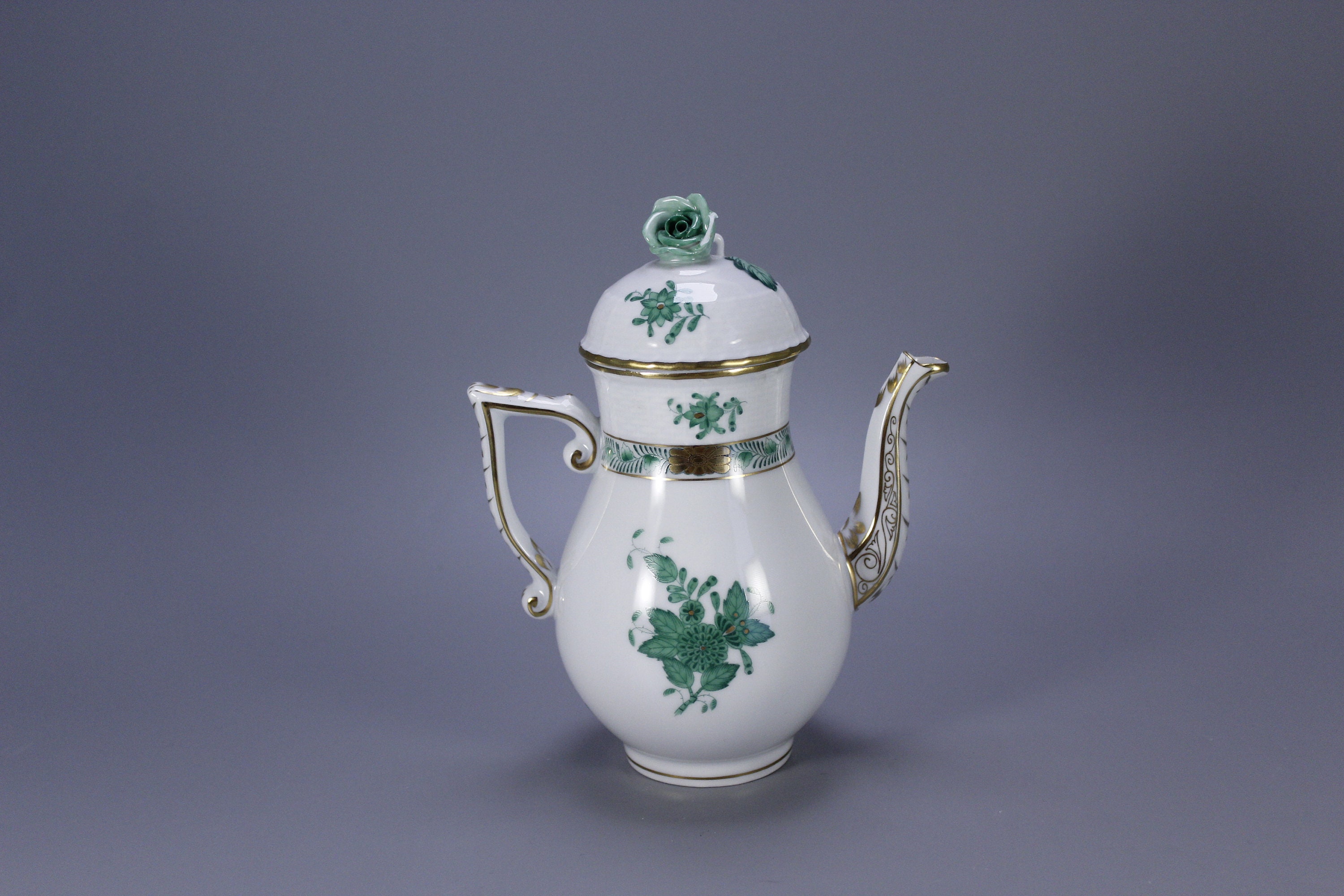 Herend Hungary - Unique Miniature, Small Coffee Pot Herend Hungary - Unique Miniature, Small Coffee Pot