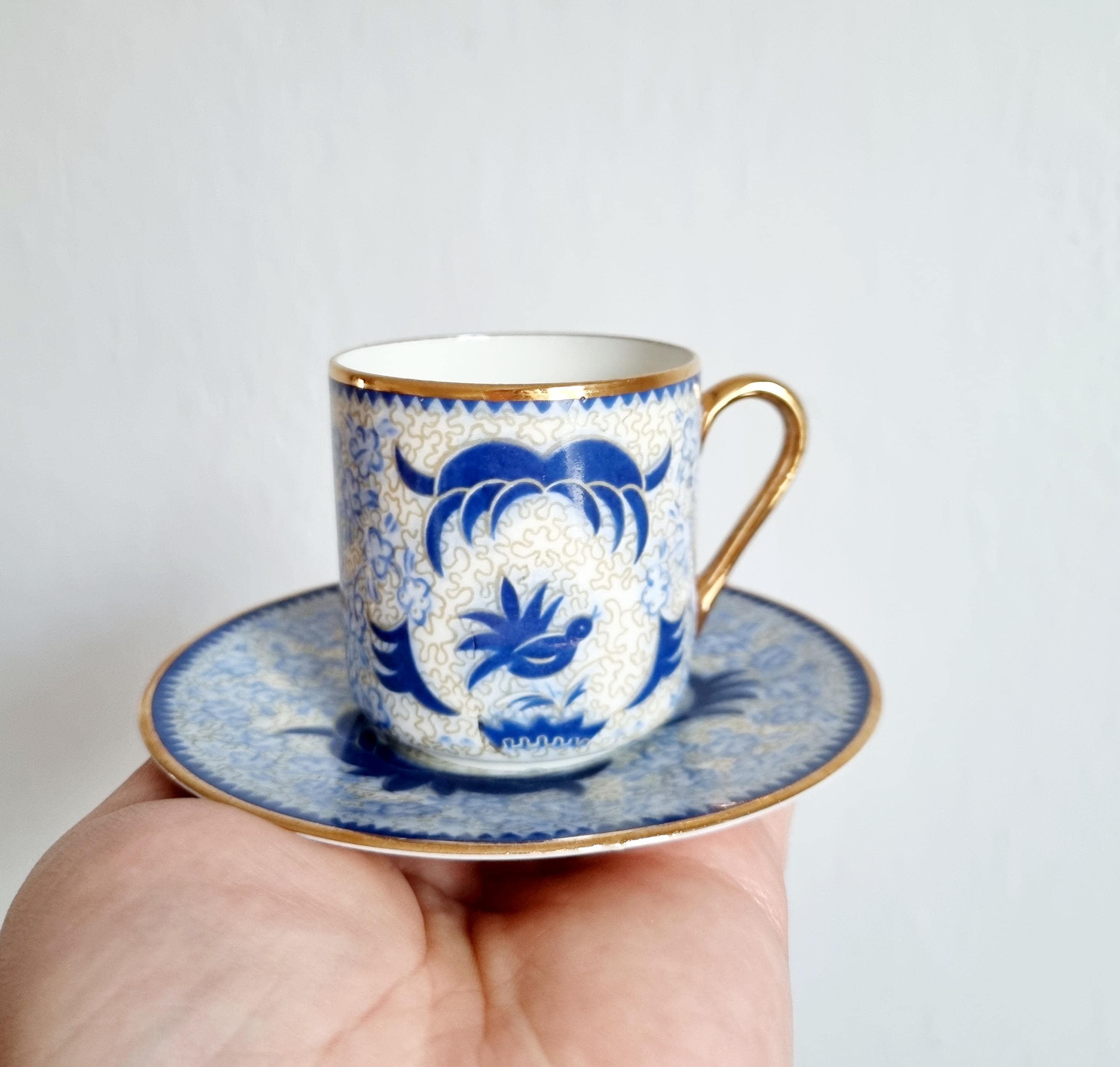 超希少 京阿蘭陀 茶筒 白釉藍彩 江戸時代後期 江戸時代 舶来 紅毛 阿蘭陀 色絵 陶器 小壺 一輪挿し 小花瓶