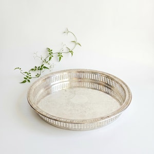 Scandia Present Silver Plated Tray – Vintage Swedish Serving Platter