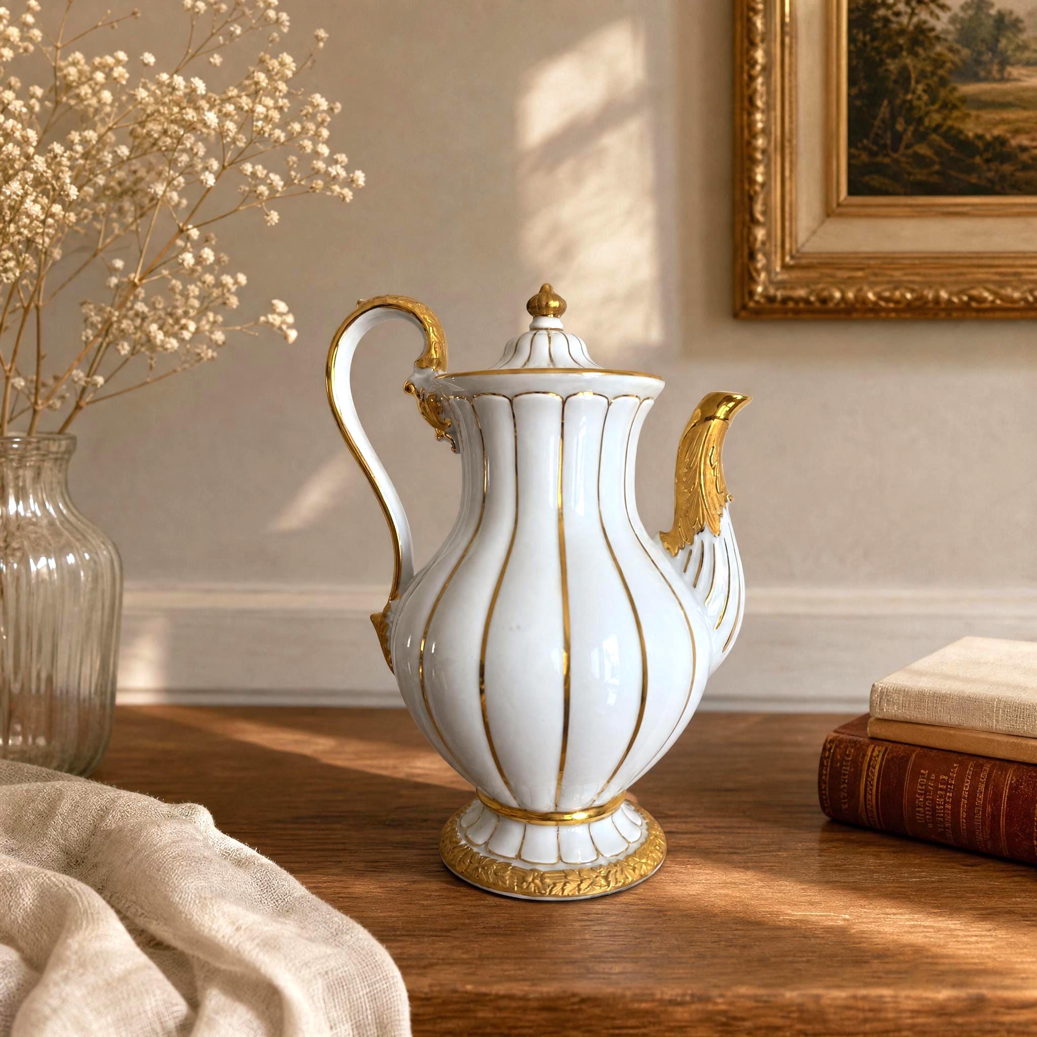 Meissen X Form Coffee Pot Antique German Porcelain 1930s - Etsy