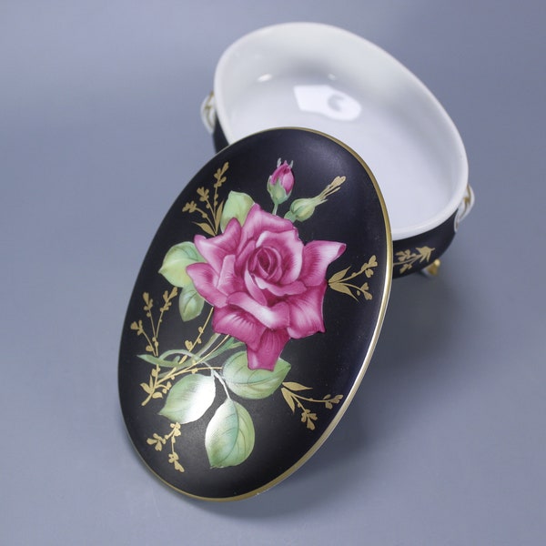 Rosenthal Kunstabteilung Selb Germany - Beautiful Lidded Bowl / Jewelry Box - Excellent Condition - 1940's