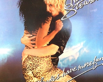 Álbum de vinilo vintage de 1978 de Rod Stewart 'Las rubias se divierten más' RIVA RVLP8