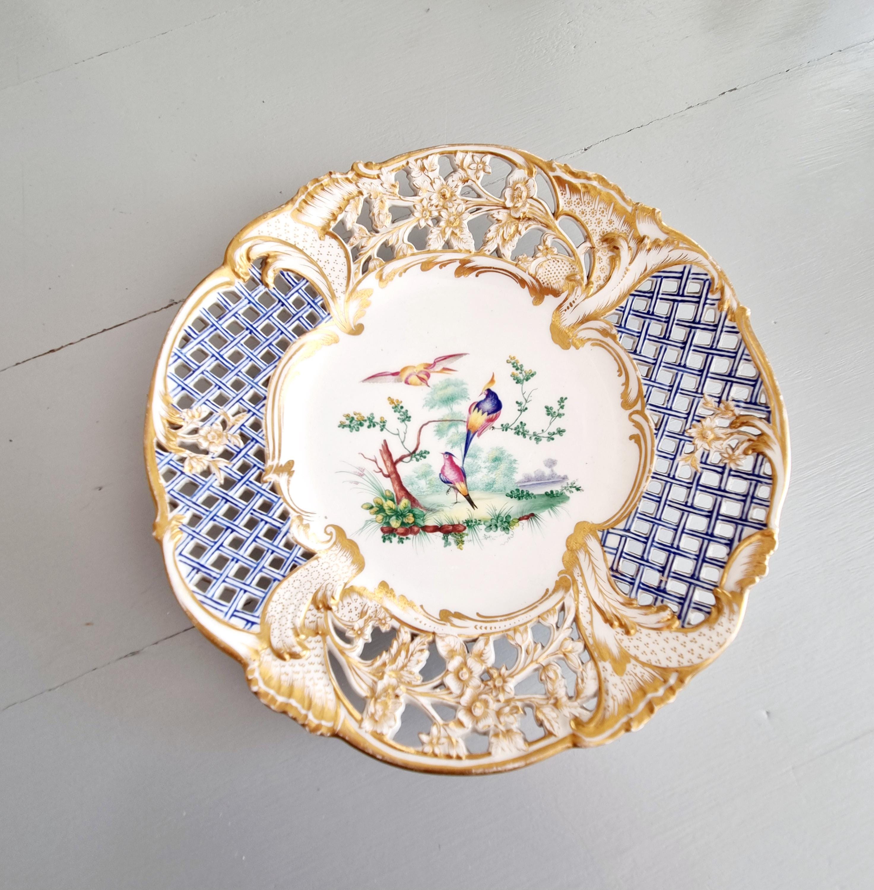 Sèvres Porcelain Plate | 1780s Royal Commission | Marie Antoinette is Gustav III | Hand-Painted | French 18th-Century Royal Gift