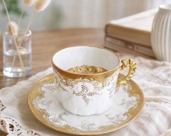 Limoges Maison Londe Cup and Saucer – Victor Hugo Connection