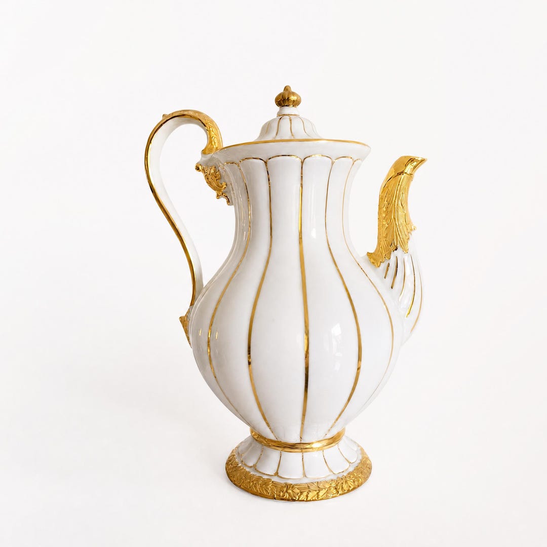 Meissen X Form Coffee Pot Antique German Porcelain 1930s - Etsy
