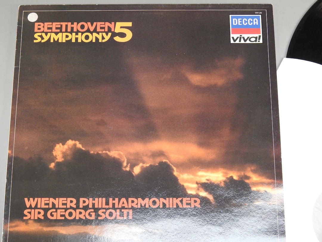 Vintage 1959 Vinyl Album GEORG SOLTI Beethoven Symphony 5 Vienna