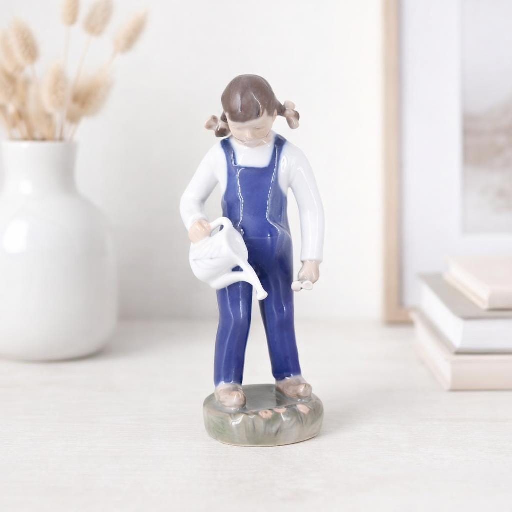 Bing & Grøndahl Porcelain Figurine #2326 – Girl With Watering Can