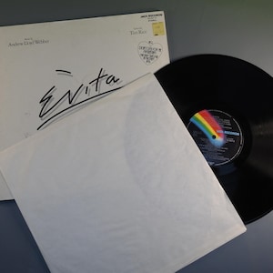 Vintage 1977 Vinyl Album Andrew Lloyd Webber And Tim Rice Evita MCA Records MCX 503