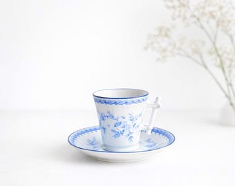 Antiguo Hermann Ohme Demitasse Cup Platillo Patrón Raro 1900s