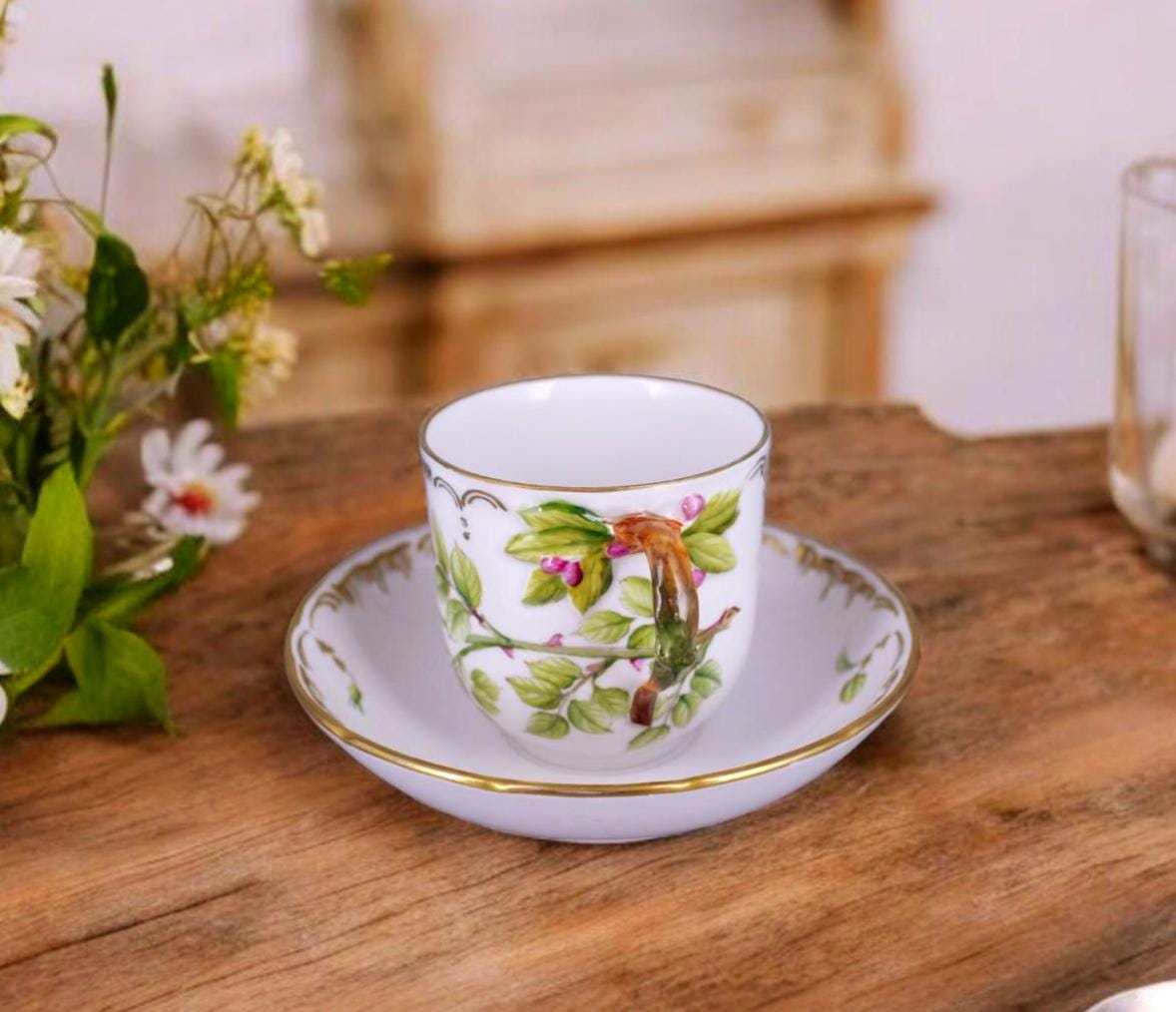 KPM Berlin Cup & Saucer – Hand-painted by Nobuko Nara – Royal
