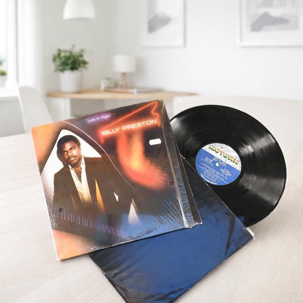 Vintage 1979 Vinyl Album BILLY PRESTON 'late at Night' Motown – M7