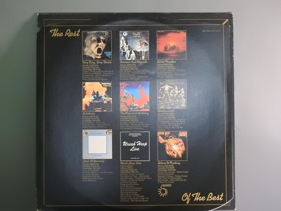 Vintage 1975 Vinyl Album URIAH HEEP 'the Best Of' Track Records LP