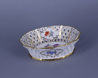 Schumann Bavaria. Unique, Decorative Bowl. Real Handcut. 1940s