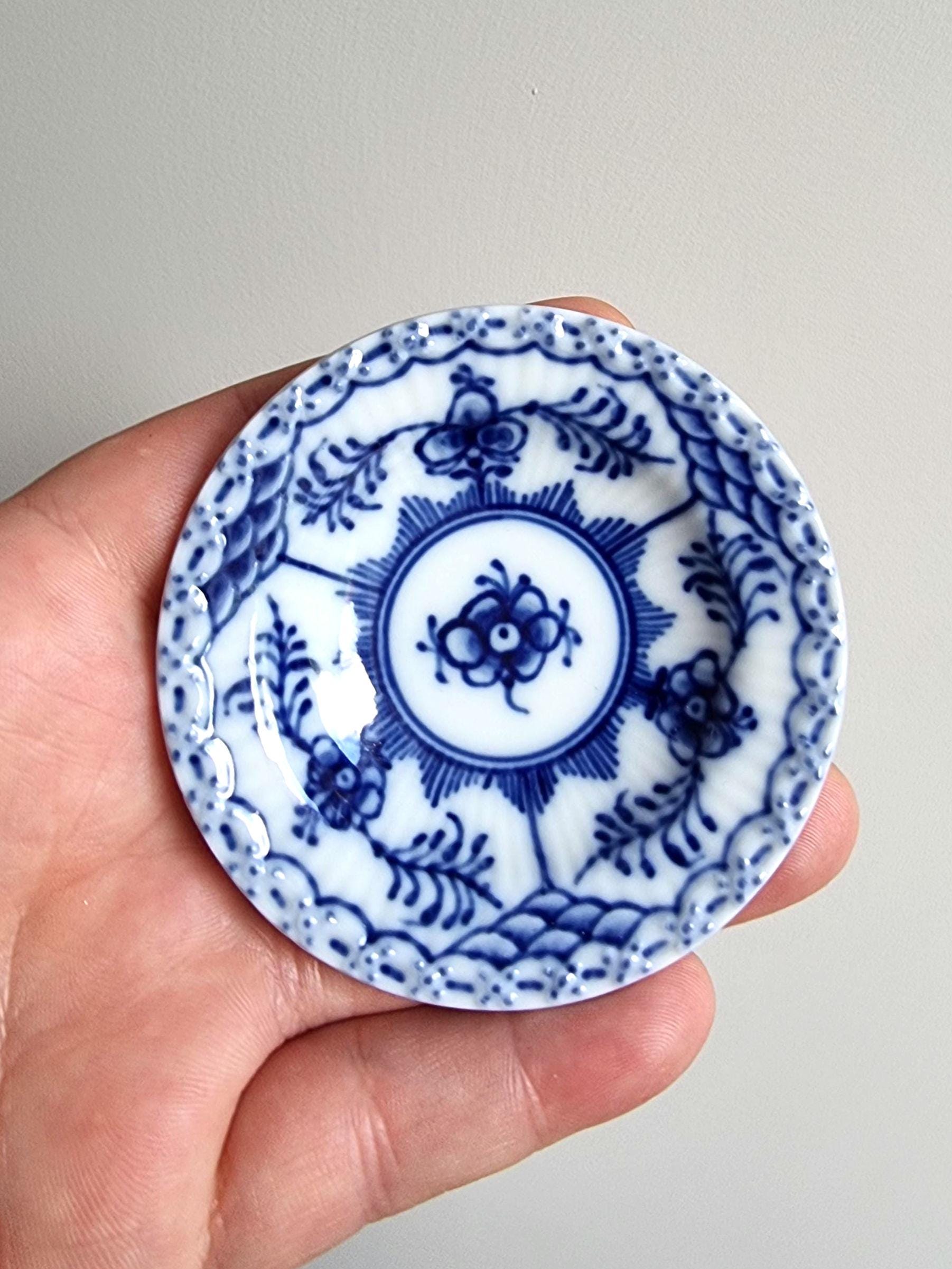 ロイヤルコペンハーゲン ブルーフルーテッド ハーフレースプレート