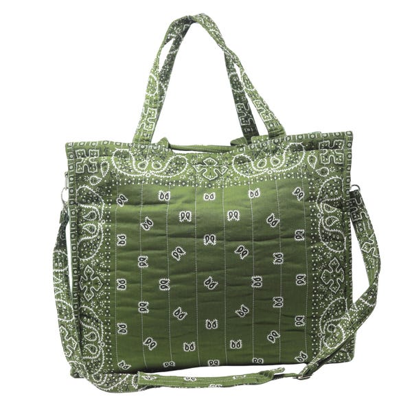 Tote Bag with classic bandana print design and comfortable straps