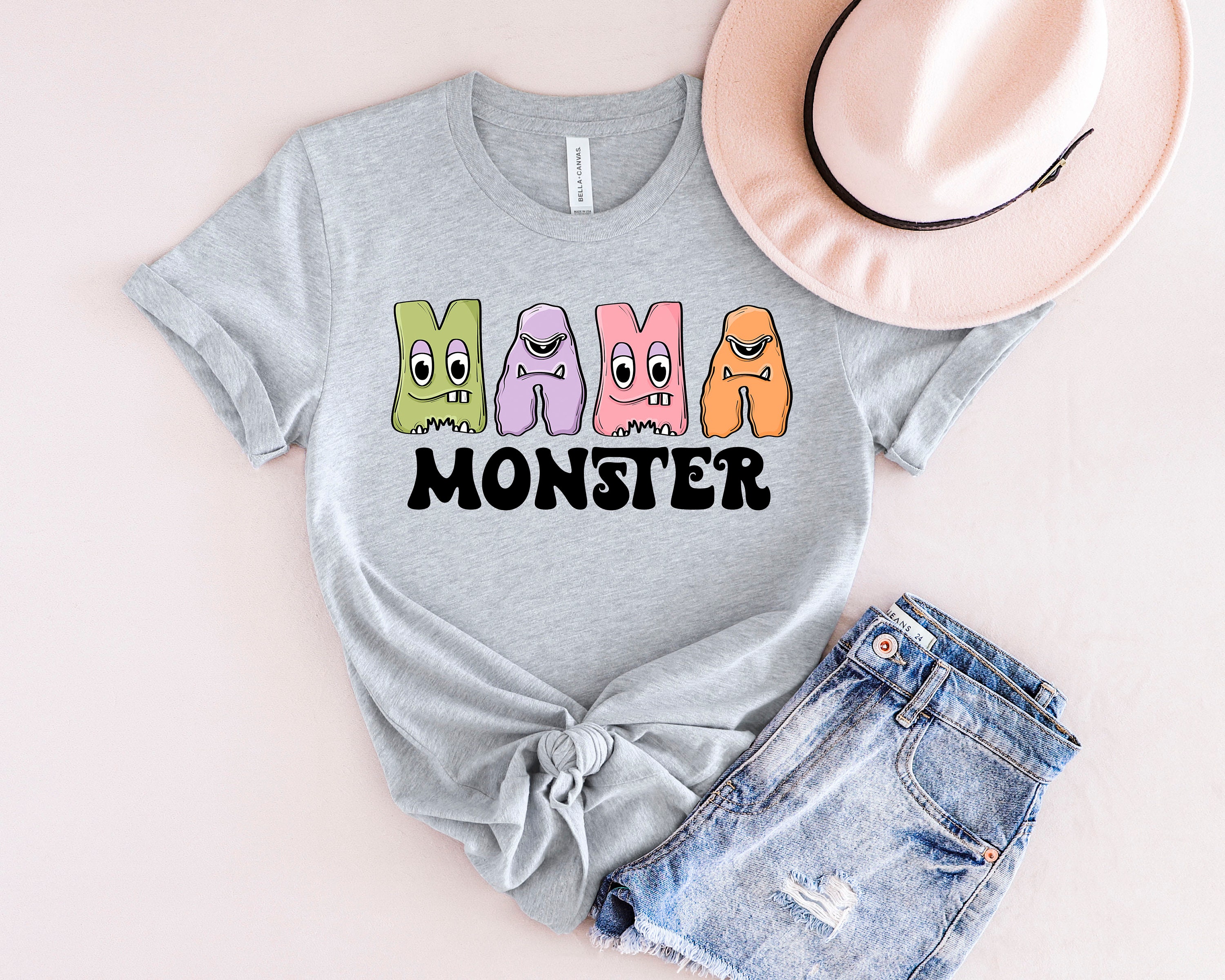 Discover Monster Mama Shirt, Monster Mini Shirt, Mama Mini Shirt, Spooky Shirt, Halloween Matching Shirt, Halloween Shirt, Halloween Family Shirt