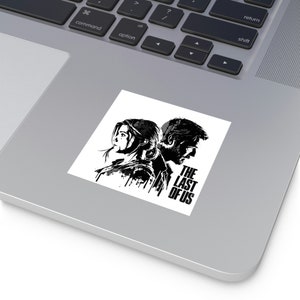 El último de nosotros pegatina para laptop pegatina gamer ellie y joel colección de pegatinas para superficie adhesiva pegatina cuadrada para estuche