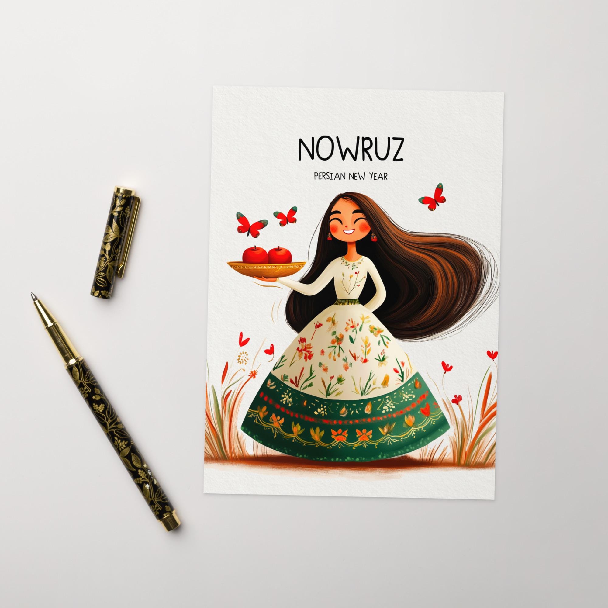 Nowruz Greeting Card, Watercolor Art, Persian New Year, Persian Art ...