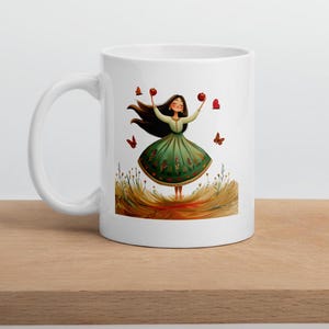 Taza blanca brillante