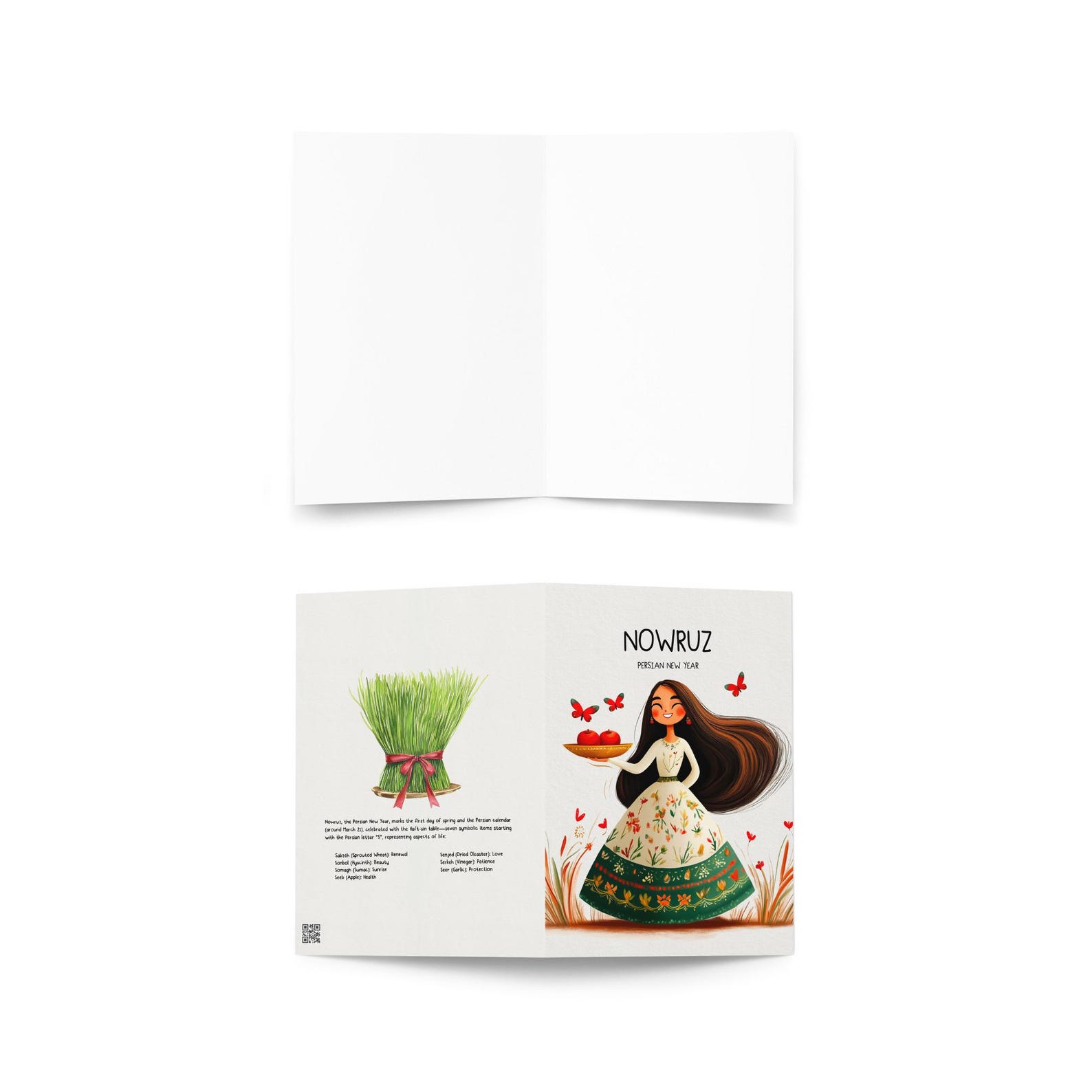 Nowruz Greeting Card, Watercolor Art, Persian New Year, Persian Art ...