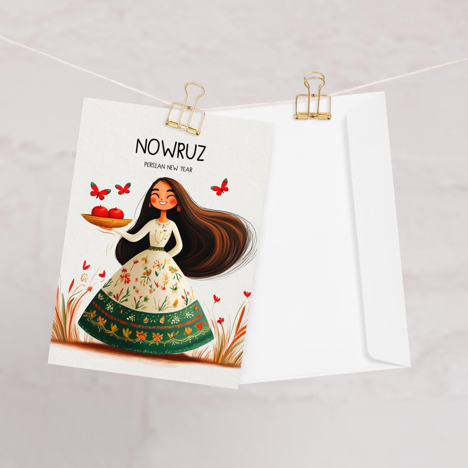 Nowruz Greeting Card, Watercolor Art, Persian New Year, Persian Art ...