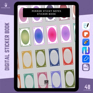 Sticky Note Digital Planner Stickers for GoodNotes Samsung Notes Notability Noteful and Notewise