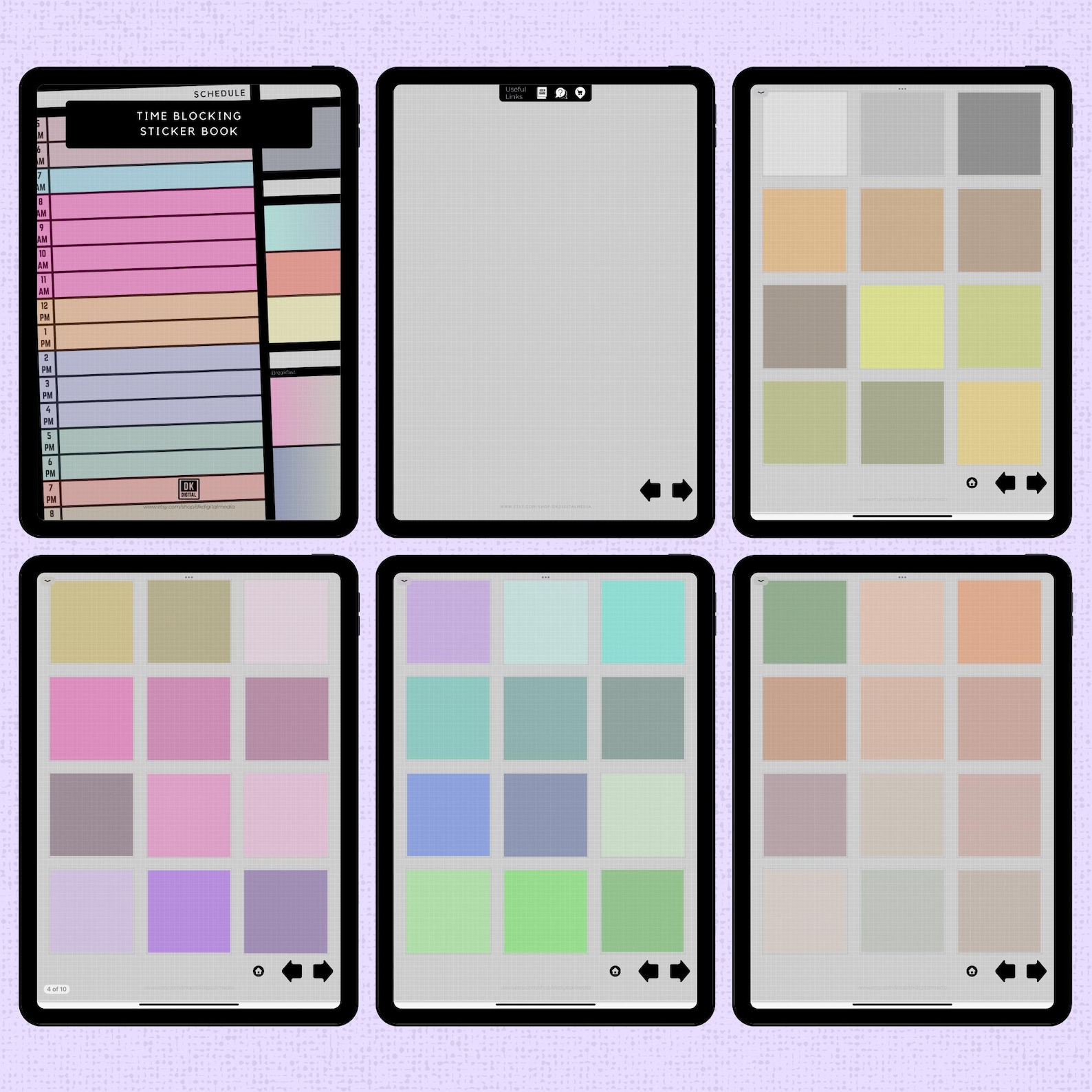 Time Blocking Digital Planner Stickers for Goodnotes, Samsung Notes ...