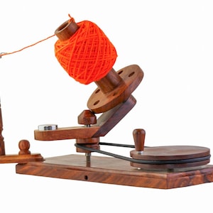 Rosewood Yarn Winder Large Wooden Yarn Winder for Knitting Crocheting Heavy Duty Natural Ball Winder - Perfect Christmas Gift for Mom
