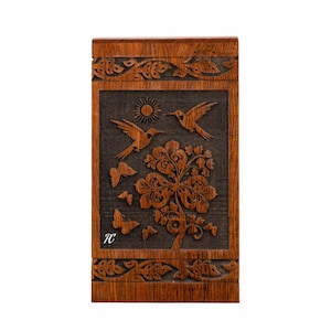Handcrafted Rosewood Cremation Urn: Tree of Life Memorial Box