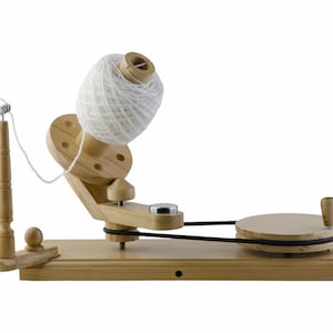 Wooden Yarn Winder Beechwood Yarn Winder Large for Knitting Crocheting Handcrafted Heavy Duty Natural Ball Winder for fiber art