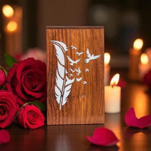Handcrafted Rosewood Cremation Urn Box for Adults - Large Memorial Urn