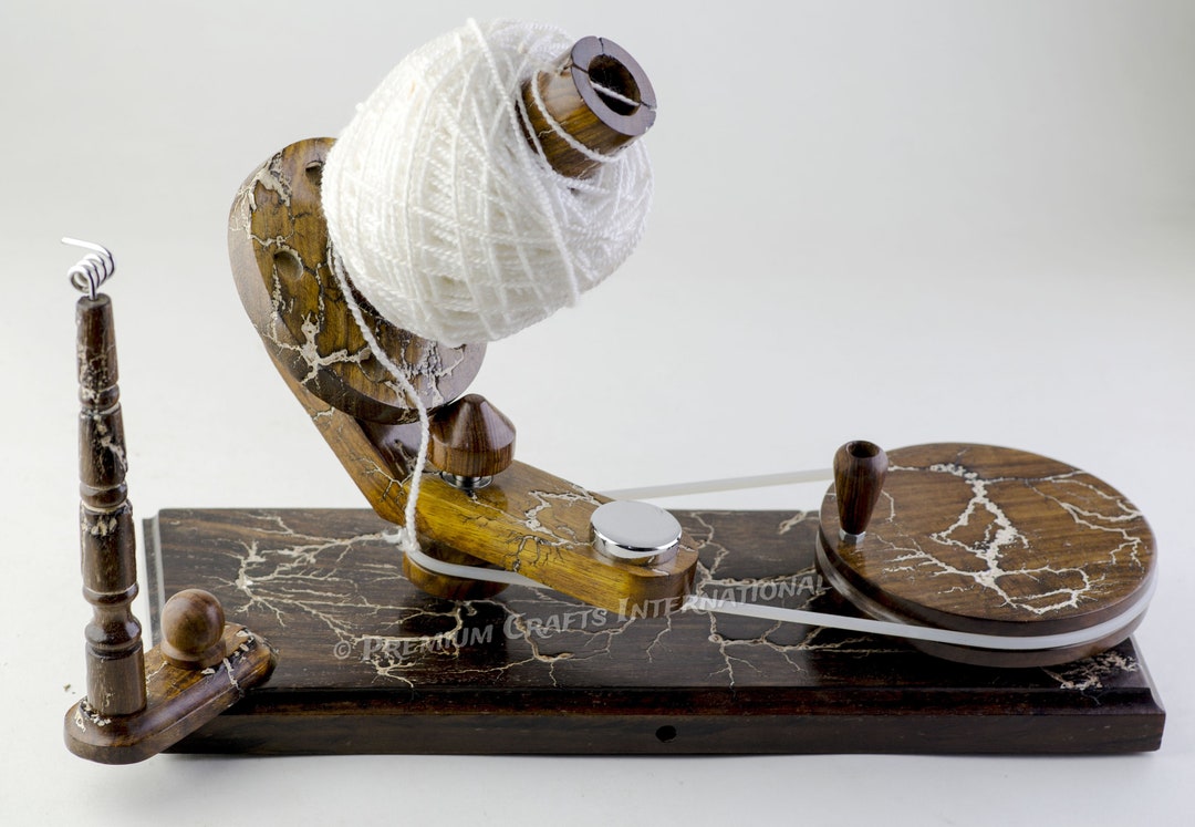 Jumbo Yarn Winder in Antique Finish Pure Rosewood Etsy